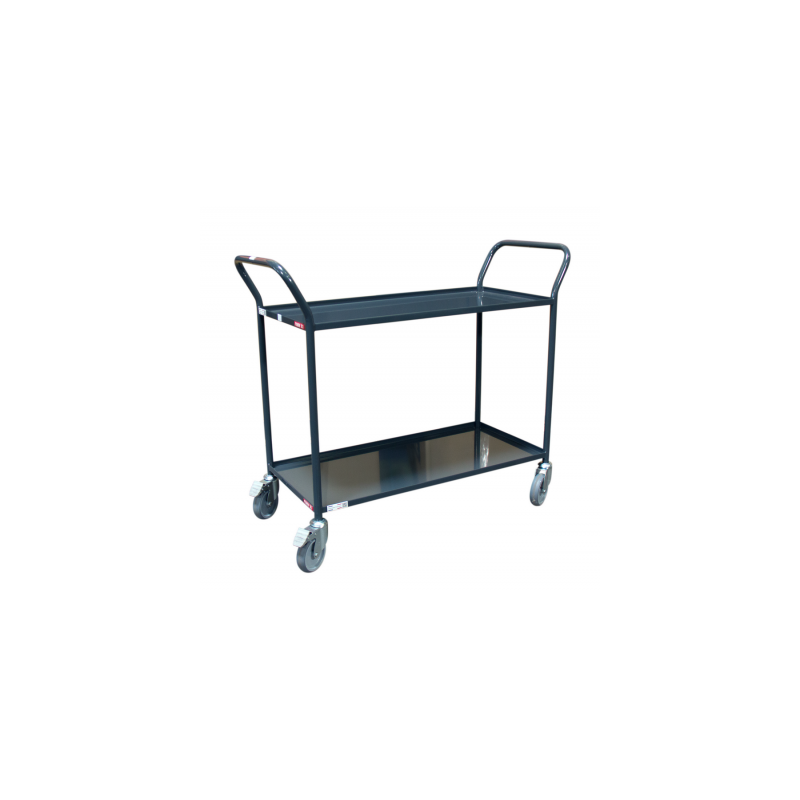 2 plate trolley with edge, 935 x 435 mm, CU 200 kg - FIMM