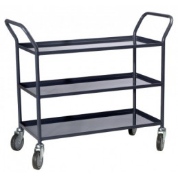 3 plate trolley with edge, 935 x 435 mm, CU 200 kg - FIMM