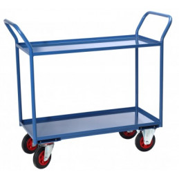 2 plate trolley with edge, 935 x 435 mm, CU 400 kg - FIMM