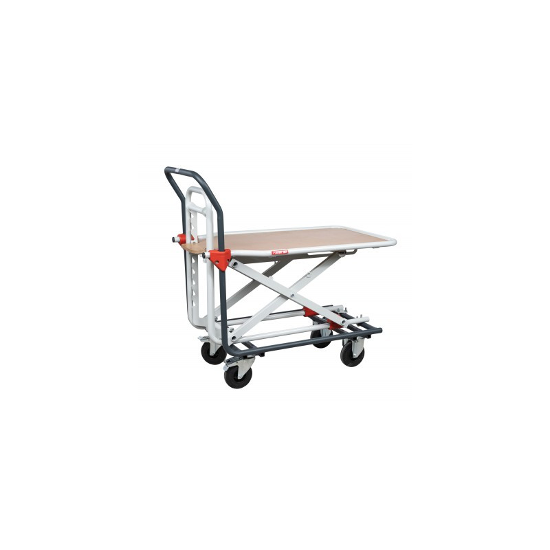 Tray trolley, height adjustable, CU 150 kg - FIMM