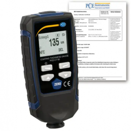 PCE-CT 65 covering thickness gauge + calibration certificate - PCE Instruments