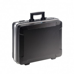 BASE case - Robust ABS tool case without tools - Pocket version - B&W