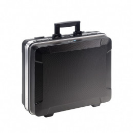 FLEX - ABS robust tool case, flexible and spacious without tools - pocket version - B&W