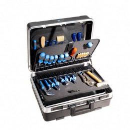 FLEX case - ABS robust tool case, flexible and spacious without tools - Module version - B&W