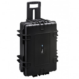 JUMBO 6700 polypropylene tool case with wheels and telescopic handle - without tools - B&W