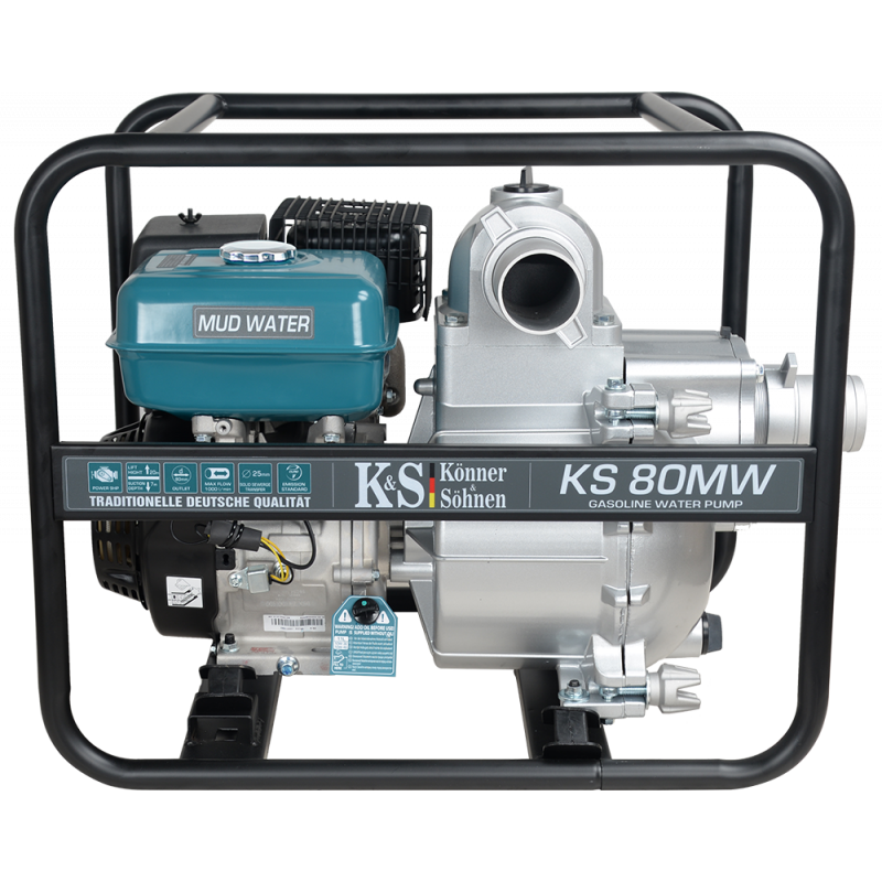 Motopompe Gasoline KS 80 MW - heavily polluted water - 1000 L/mm 60m3/h - Könner & Shönen