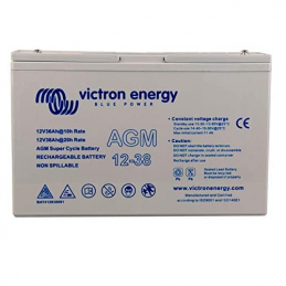 Batterie AGM Super Cycle 12V / 38Ah (Bornes Insert M5) - VICTRON