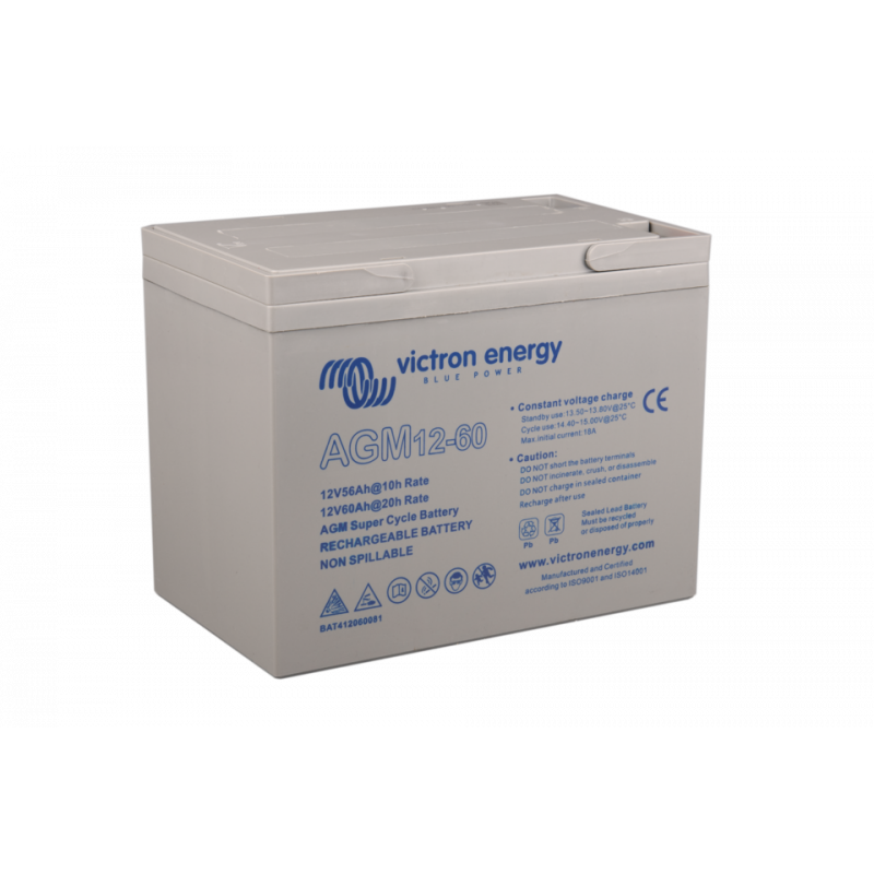 AGM Super Cycle Battery 12V 60Ah (M5 Insert Terminals) - VICTRON
