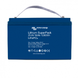 Batterie Lithium LIFePO4 SuperPack 25.6V 50Ah (M8) - VICTRON