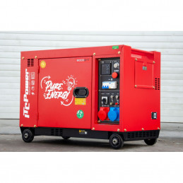 Generator 8000D-T Diesel - 6.3 kW 400V / 5.5kw 230V - AVR - Electric start - Soundproofed 70 dB(A) - ITC POWER