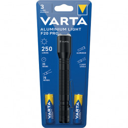 Torche Varta aluminium Light F20 Pro 2xAA - VARTA