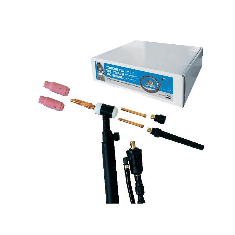 Torch TIG SR17V - Valve to manually handle gas arrival - GYS