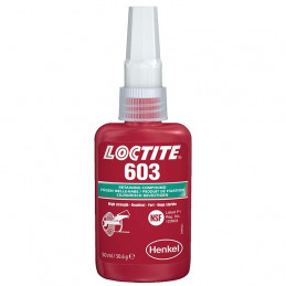 Adhesive LOCTITE® 603 for fastening of cylindrical bearings and self-lubricating rings "tolerant oil" 50ml - LOCTITE