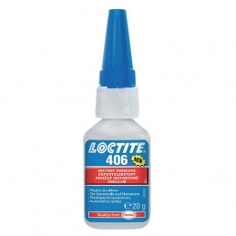 Multi-purpose cyanoacrylate glue Loctite 406 20 g tube - LOCTITE