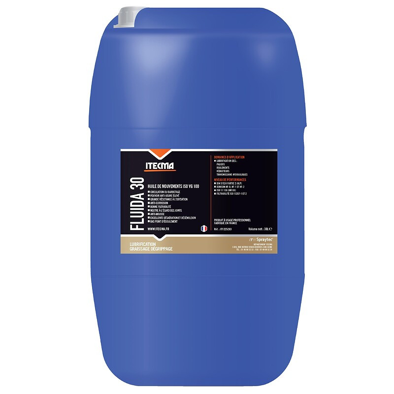 Motion oil ISO VG 100 (hydraulic transmissions) Fluida 30 can 30 litres - ITECMA