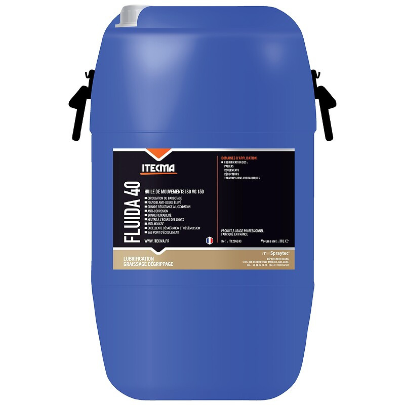 Motion oil ISO VG 150 (hydraulic transmissions) Fluida 40 can 30 litres - ITECMA