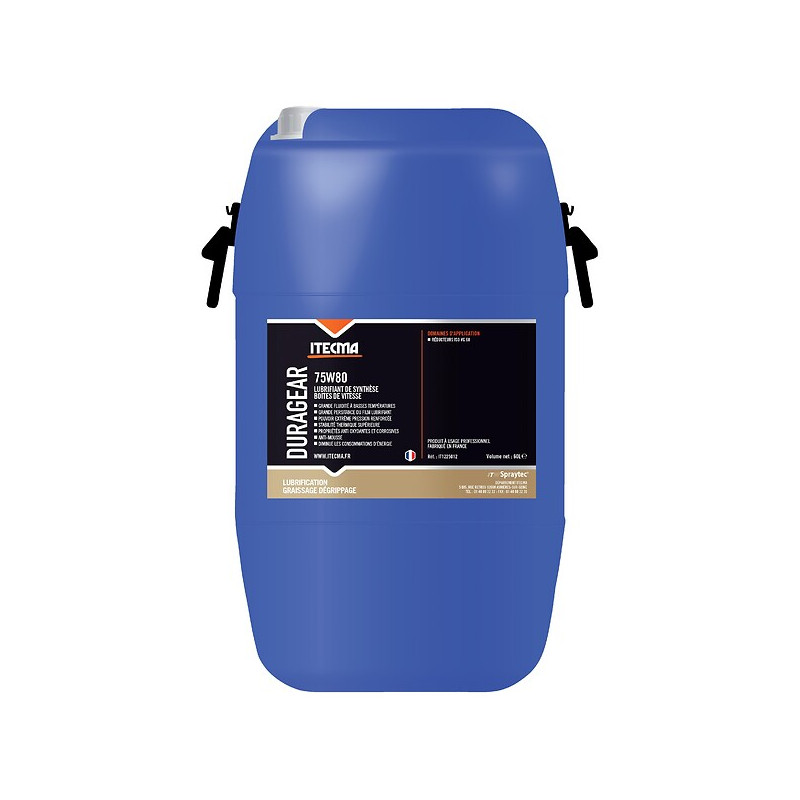 Synthetic oil speed boxes Duragear 75W80 60 liter can - ITECMA