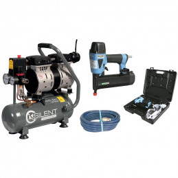 Silent piston air compressor Silent 6/6SH, stapler/clouder- LACME