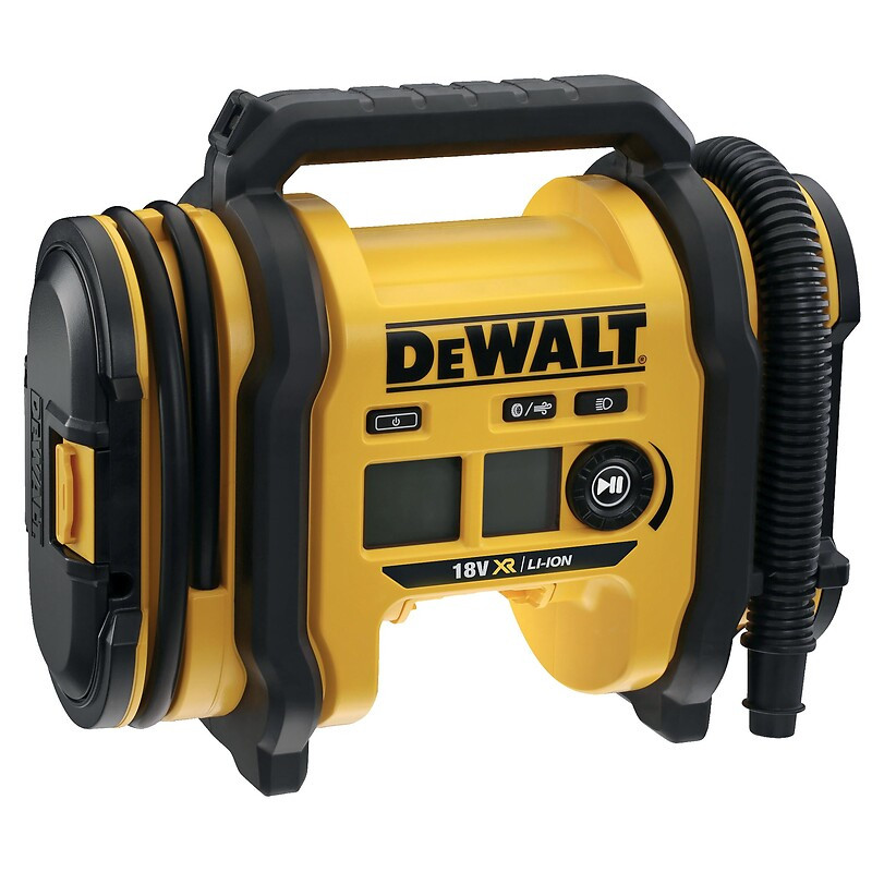 18V XR Gonfleur, LCD display, LED lamp and 12V car charger - DEWALT