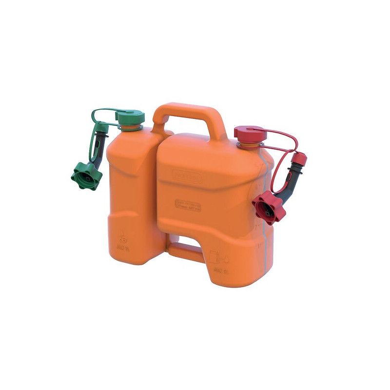 Jerrycan polyéthylène à double compartiment 5 litres et 3 litres - PRESSOL