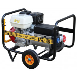 Generator AY-9500-H-TX-E - Three-phase 400V - Honda GX gasoline - 9.5 KVA 7 KW - Electric start - AYERBE