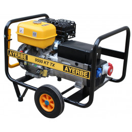 Generator AY-9500-KT-TX - Three-phase 400V - Gasoline - 9.5 KVA 7.6 KW - Manual start - AYERBE