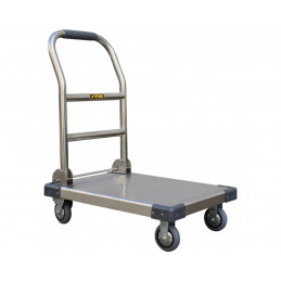 Chariot  AY-300-PLAT-INOX - Plateforme en inox rabattable - Charge utile 300 kg - AYERBE