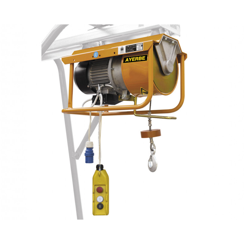 Electric hoist with remote control AY-300-EPX - Capacity 300 kg - 25 m - 1450W - 230V - AYERBE
