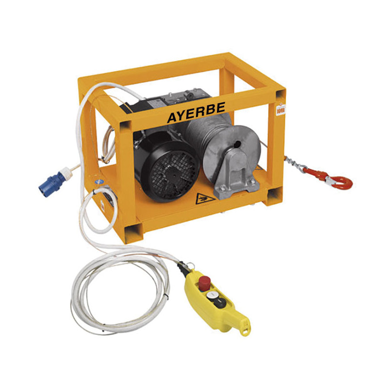 Winch electric AY-500-AP - Capacity 500 kg - Cable 25 m - AYERBE