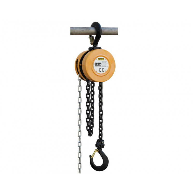 AY-500-P- manual chain hoist Max capacity 500 kg - 2.5 m - 1 chain - AYERBE