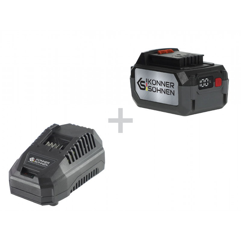 Battery charger + 20V KS-C45A+KS-20V4-1 lithium battery - Konner & Sohnen