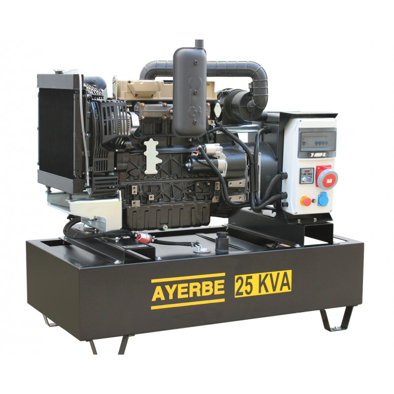 Groupe électrogène industriel AY-1500-25-TX-LOMB Automatique - 400V - Diesel - 28 KVA 22 KW - AYERBE