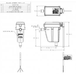 Engine coolant heater for water cooling generators - ZEROSTART 1000W - PHILLIPS & TEMRO