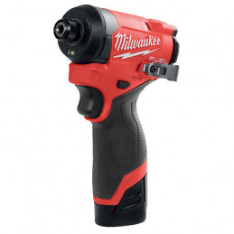 Visseuse à Chocs compacte Hex 1/4" FUEL, 12V, 2,0Ah, 147 Nm- M12 FID2-202X - MILWAUKEE