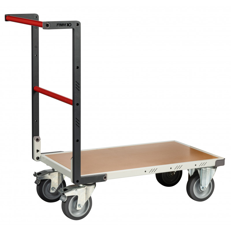 Chariot flat-pack dossier fixe 850 x 500 mm - plateau médium - Charge utile 400 kg - FIMM