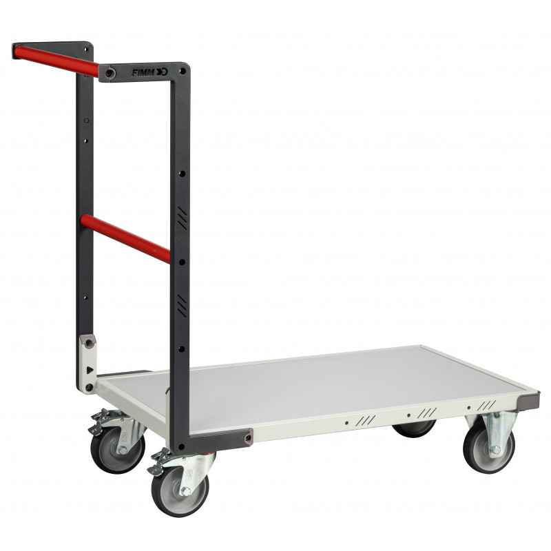 Flat-pack cart fixed 850 x 500 mm - melamine tray - Payload 250 kg - FIMM