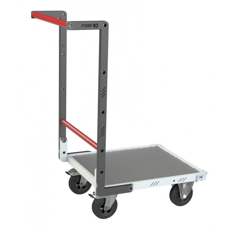 Flat-pack trolley fixed 550 x 500 mm - sheet metal - CU 250 kg - FIMM