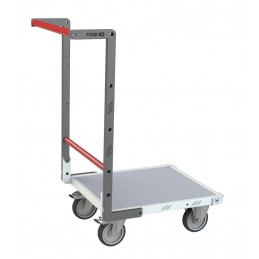 Flat-pack trolley fixed 550 x 500 mm - melamine tray - CU 250 kg - FIMM