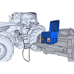 Transportable tanks fuel TECH TANK TOP 440 - Flowmeter included -12 V - ADAM PUMPS