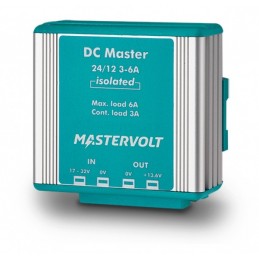 Convertisseur DC Master avec isolation galvanique 24V / 12V - 6A / 3A - IP53 - Mastervolt