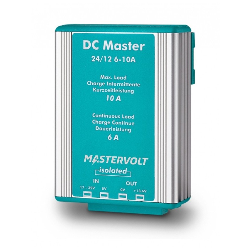 Convertisseur DC Master avec isolation galvanique 24V/12V - 10A/6A - IP53 - Mastervolt