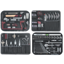 Coffret d'outils B100, en ABS, 1/4" + 1/2", 170 pièces- KRAFTWERK