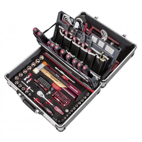 Coffret d'outils P500 ,ERGO+HIGHTECH, pour service, 3/8", HT, 154 pièces- KRAFTWERK