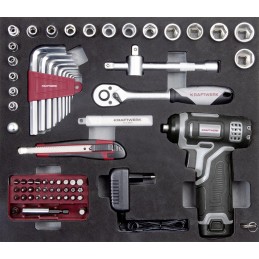 Coffret d’outils B152, 1/4“ + 3/8“, 103 pièces- KRAFTWERK