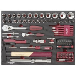 Coffret d‘outils Pro Line, 1/4“+ 1/2“,   263 pièces - KRAFTWERK