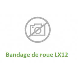 Bandage de roue directrice en Polyuréthane pour  Gerbeur LX12  PRAMAC