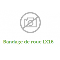 Bandage de roue directrice en Polyuréthane pour  Gerbeur LX16  PRAMAC