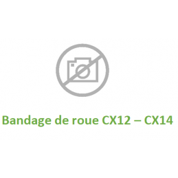 Bandage de roue directrice en Polyuréthane pour transpalettes électriques CX12 ou CX14  et pour Gerbeurs RX ou GX - PRAMAC