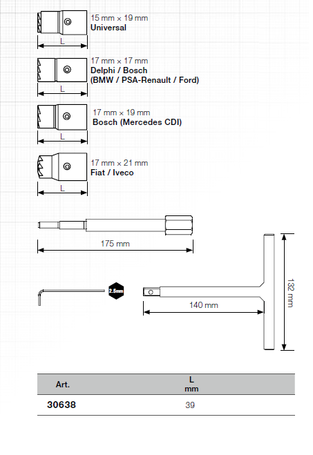 Kit nettoyage pour sièges d'injecteurs diesel - KRAFTWERK