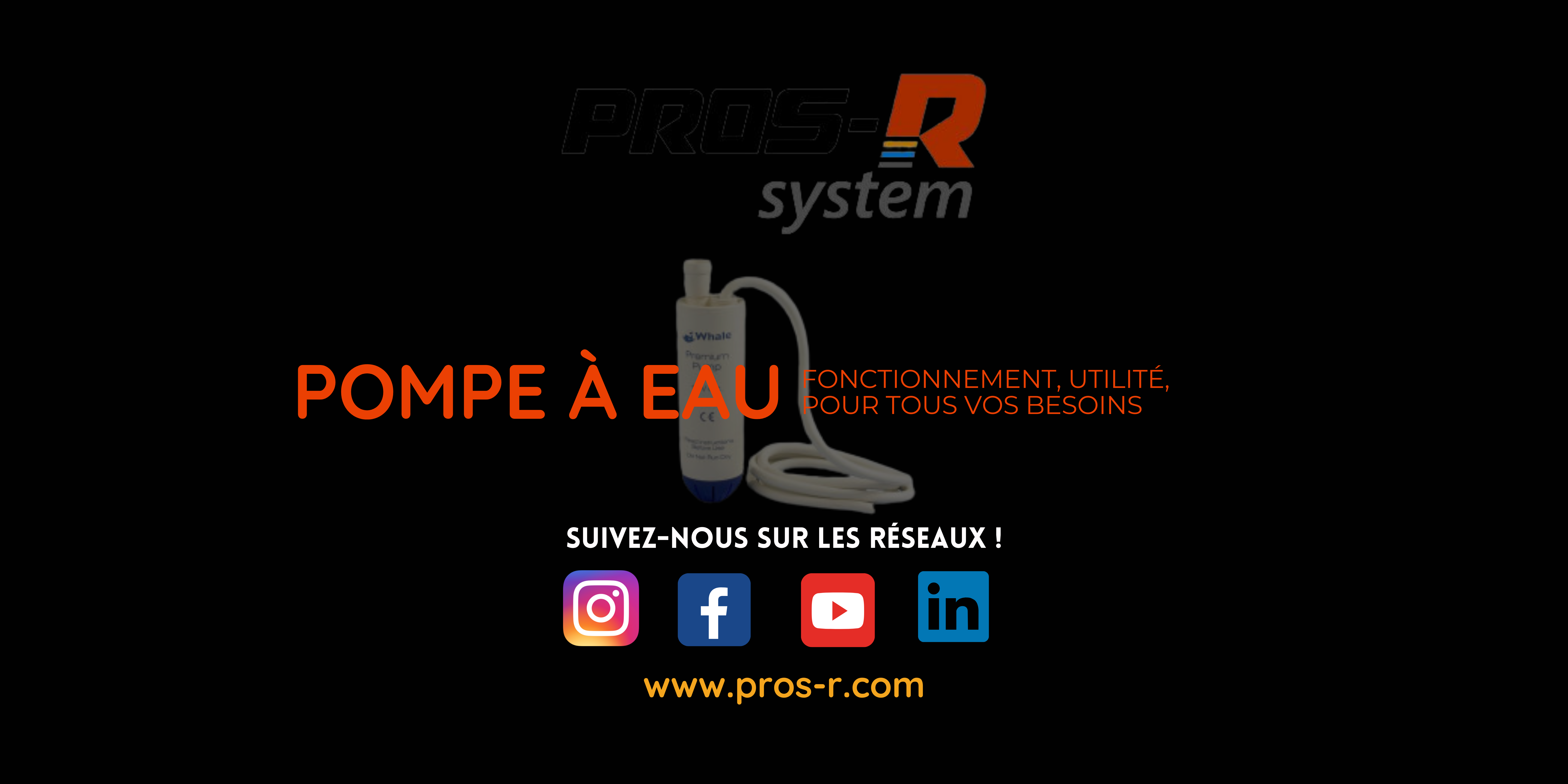Pompe à eau : fonctionnement, utilité, pour tous vos besoins  PROS-R System